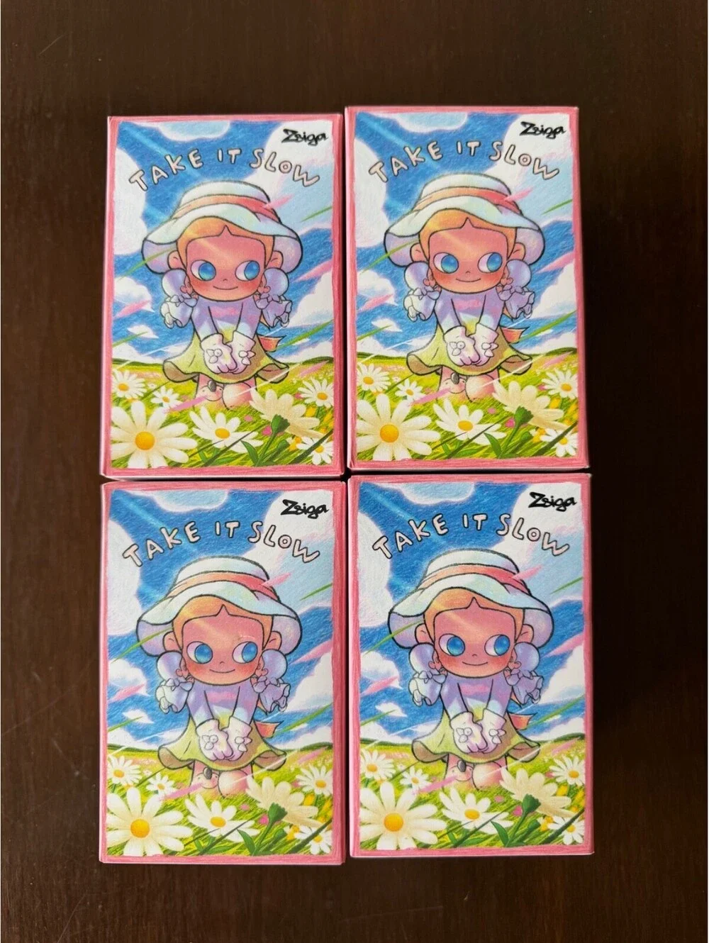 LOT OF 4 Zsiga Take It Slow Series Blind Box Figures Pop Mart Authentic New